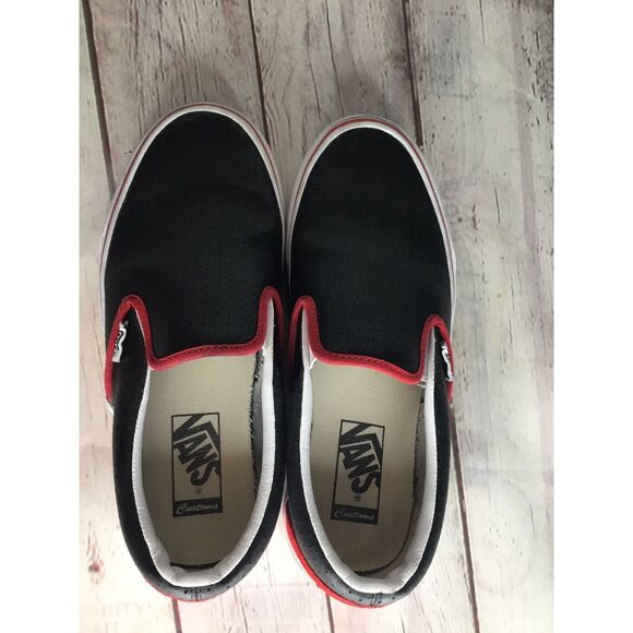 Vans Old Skool Flame Wall Low Top Sneakers Black 7 Mens Women’s 8,5 Minimalist - Picture 6 of 8